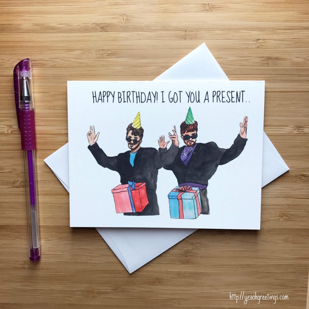 YeaOhGreetings | SNL D**k In A Box Birthday Card | Funny | Blank | 4 For $10!